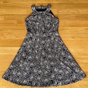 Tommy Hilfiger halter dress navy and white womens 2